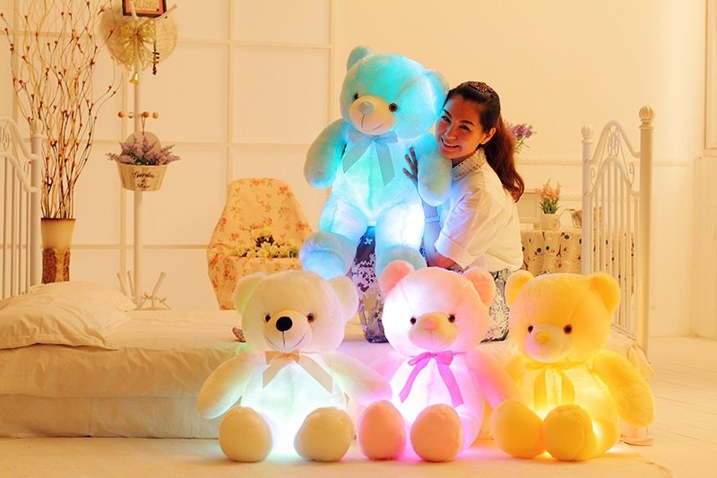 Light Up LED Teddy Bear Stuffed Animals Plush Toy